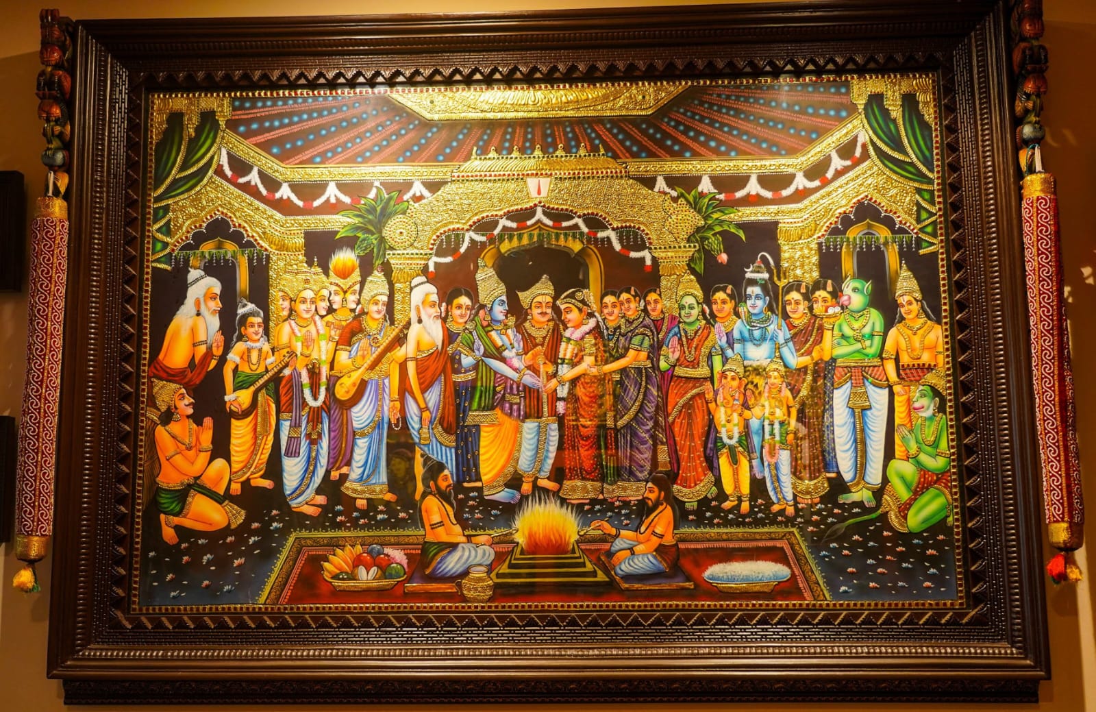 Celestial Wedding Tanjore
