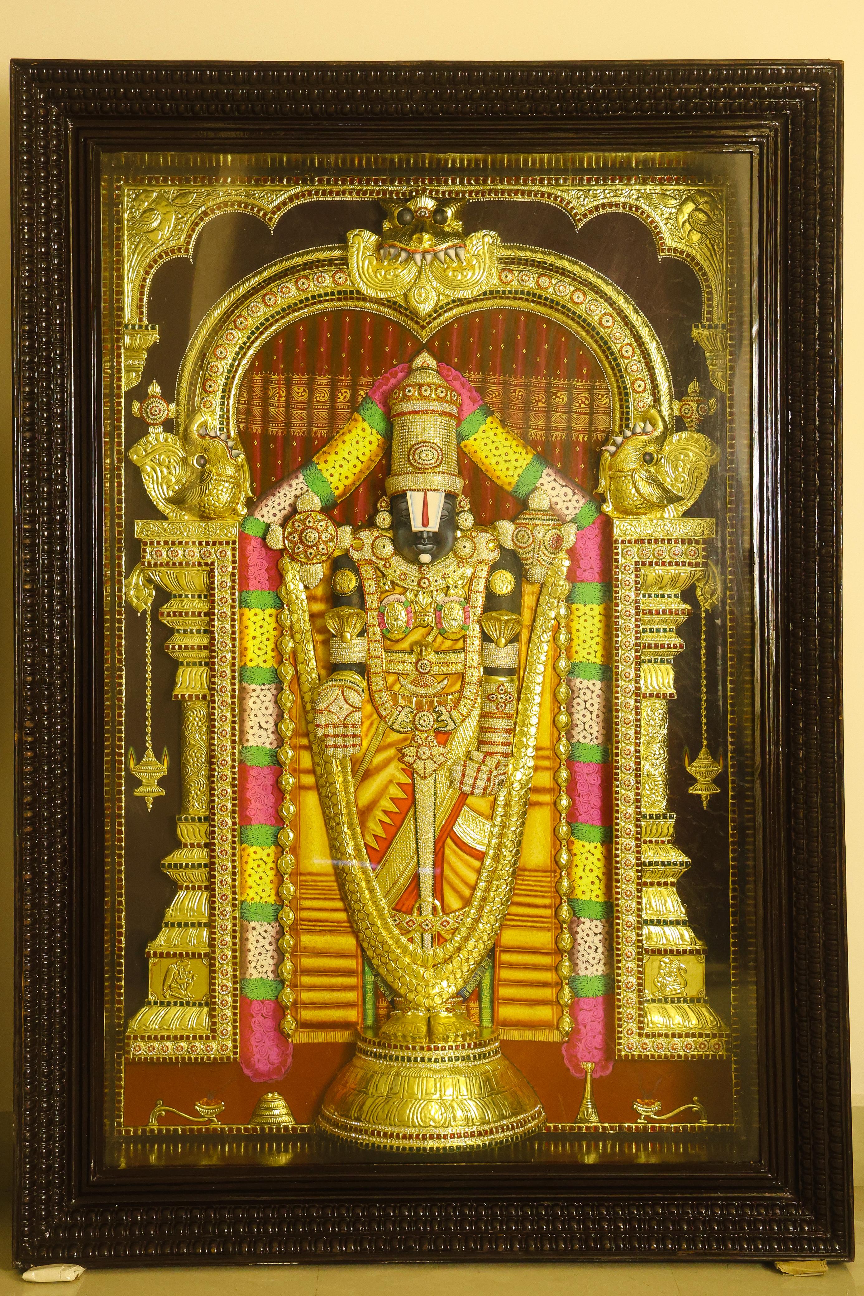 Lord Balaji Tanjore Painting